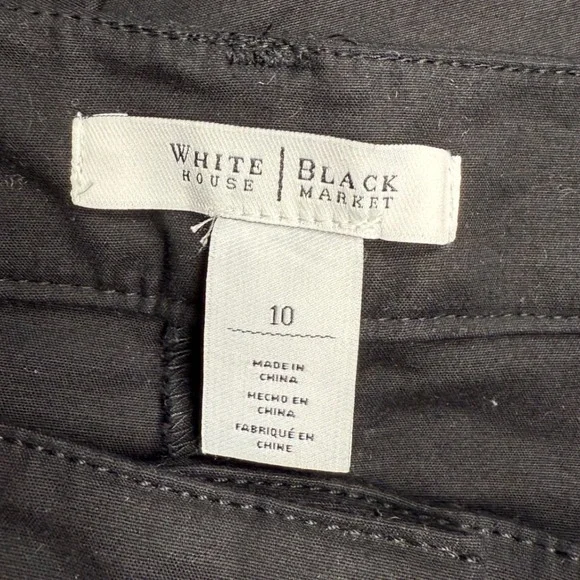 White House Black Market Bermuda Shorts Black Career Casual - Picture 9 of 11